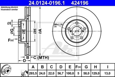 24.0124-0196.1 ДИСК HAM.PRZOD SUBARU FORESTER 02-