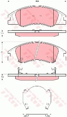 TRW GDB3367 КОЛОДКИ ТОРМОЗНЫЕ KIA CERATO 2004- TRW K