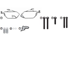 GIVI CABALLETE SAKW LATERALES 3D600 - BMW F 800 R (09>15) / F 800 GT (13 > 15)  