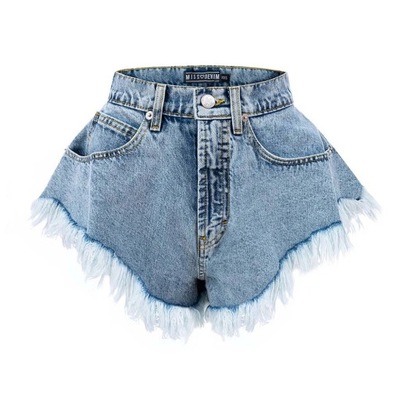 SKORTS spodenki rozkloszowane jeansowe MISSDENIM L 40