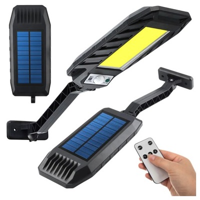 LAMPA SOLARNA OGRODOWA ZEWNĘTRZNA LED LATARNIA Z CZUJNIKIEM RUCHU ZMIERZCHU