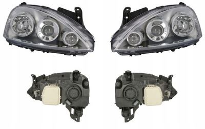 Фара лампа opel corsa combo c 03-10 l+p tyc фото №1