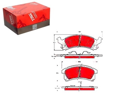 TRW КОЛОДКИ ТОРМОЗНЫЕ BUICK SKYLARK CHEVROLET BERET