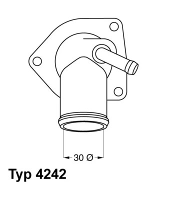 WHR 4242.92D ТЕРМОСТАТ Z КОРПУС OPEL CORSA C ASTRA G