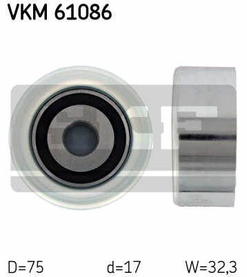 РОЛИК НАПРАВЛЯЮЩАЯ PK SKF VKM 61086 VKM61086