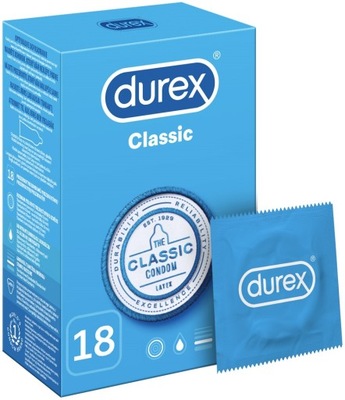 DUREX prezerwatywy CLASSIC klasyczne 18 szt.