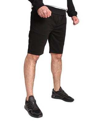 SPODENKI ELADE CLASSIC CHINO BLACK SHORTS r. M