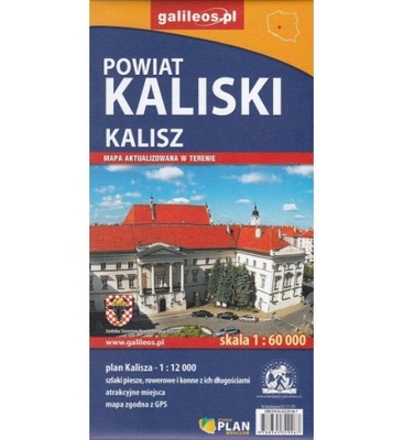 Mapa turystyczna - Powiat Kaliski/Kalisz 1:60 000