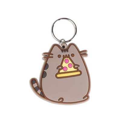 PUSHEEN Pizza Gumowy brelok do kluczy lub plecaka