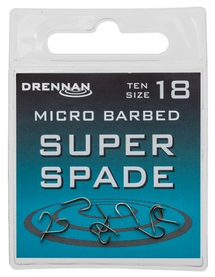 Haczyki Super Spade Rozmiar 18 Drennan