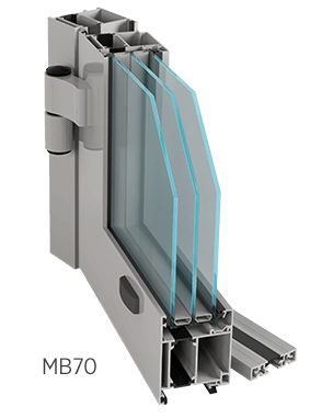 Drzwi aluminiowe 1980x2170 aluminiowe Aluprof MB70
