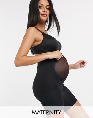 Spanx czarne modelujące szorty ciążowe M