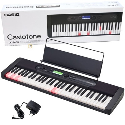 CASIO LK-S450 KEYBOARD ŚWIECĄCE KLAWISZE +KURS GRY