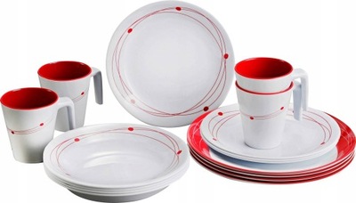 ZESTAW OBIADOWY BRUNNER MELAMINE SET COSMIC