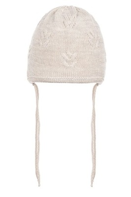 Czapka dziecięca 100% wełna merino LILY BEIGE