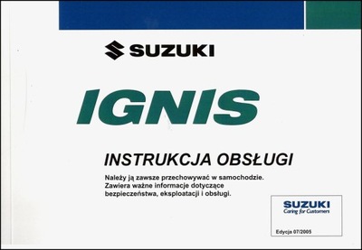 SUZUKI IGNIS POLSKA MANUAL MANTENIMIENTO 2003-2011.  