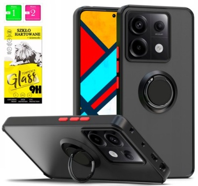 Etui Armor Ring Case Plecki Pancerne Szkło do Xiaomi Redmi Note 13 Pro 5G