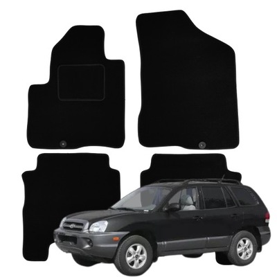 HYUNDAI SANTA FE ALFOMBRILLAS PARA AUTO DE FELPA 2006-2010 B  