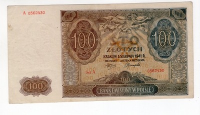 100 złotych 1941 Ser. A