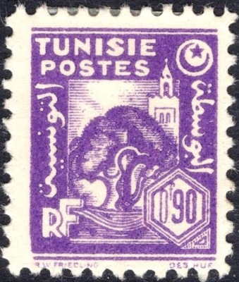 kol.franc.Tunisie 90 c.czysty *