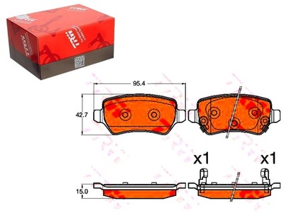 ZAPATAS DE FRENADO KIA PARTE TRASERA CEE'D PRO CEE'D 12- TRW  