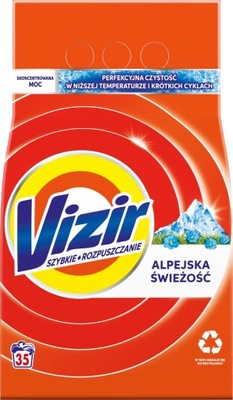 VIZIR PROSZEK DO PRANIA ALPINE FRESH, 35 PRAŃ