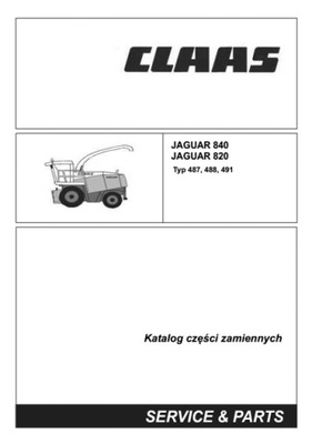 CLAAS JAGUAR 840, 820 (TYP 491, 488, 487) - KATALOG PIEZAS DE REPUESTO PL  