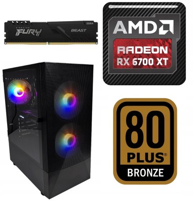 ZAR-KOM ProGamer2 Ryzen 5 6700XT 32GB RAM DDR4 1000GB SSD M.2 NVMe Win Pro