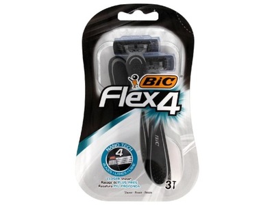 BiC Flex 4 comfort blister sada na holenie 3ks