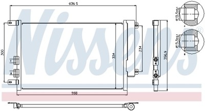 AUŠINTUVAS KONDICIONAVIMO - KONDENSATORIUS ** FIRST FIT NISSENS 94746 