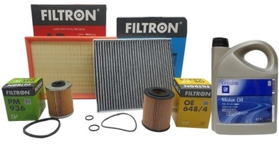 5W30 OIL SET FILTERS OPEL MERIVA A 1.7DTI DI  