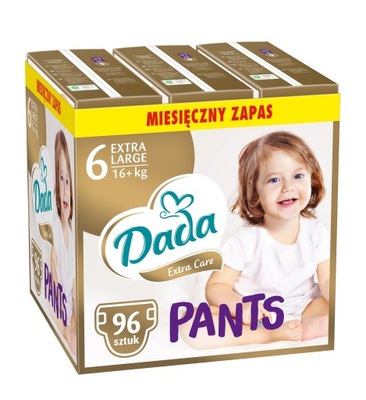 Pieluchomajtki DADA EXTRA CARE PANTS 6 XL 96 szt.