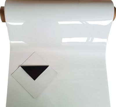 Folia suchościeralna ferromagnetyczna 610mm tablica stalowa biała połysk