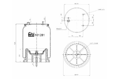 FEBI BILSTEIN ПЫЛЬНИК ПОДВЕСКИ ПНЕВМАТИЧЕСКОЙ ЗАД P DAF CF 75 CF 85