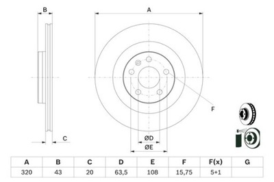 BOSCH 0 986 479 E87 DISKU STABDŽIŲ 