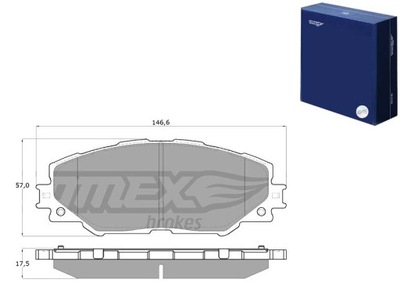 ZAPATAS DE FRENADO TOYOTA RAV 4 3 IV 06- PARTE DELANTERA TOMEX BRAKES  