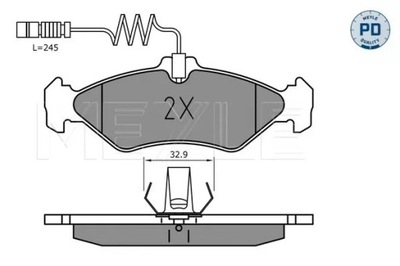 PADS HAM. DB T. SPRINTER 208-312 95- L  