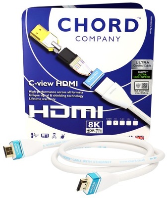 Chord Company C-view HDMI 2.1 HDR 8k60 4k120 - 1.5m