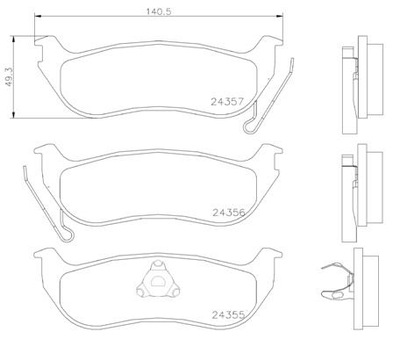 КОЛОДКИ ДИСКОВЫЕ ТОРМОЗНОЕ BREMBO BRE P 37 009 фото