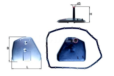 KNECHT FILTRO HYDRAULIKI CAJAS DE TRANSMISIÓN AUDI A4 B6 A4 B7 A6 ALLROAD C6  