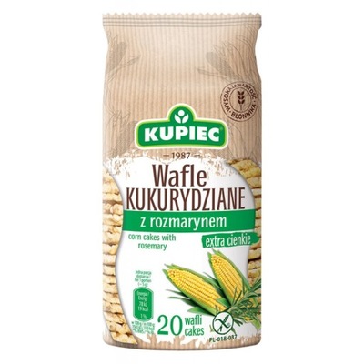 Wafle kukurydziane z rozmarynem