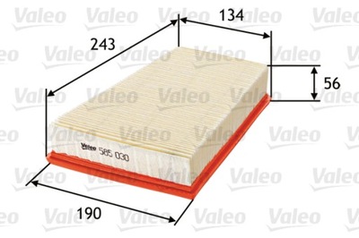 VALEO 585030 FILTRAS ORO 