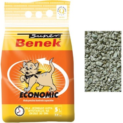 Super Benek ECONOMIC 5L Żwirek dla kota