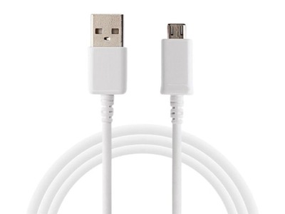 Kabel przewód USB wtyk - Mikro USB wtyk 3m biały