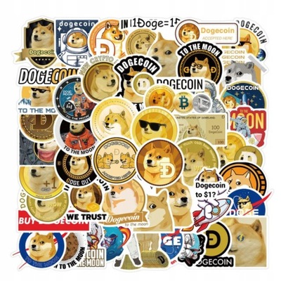 100 ШТУКИ CARTOON DOGECOIN НАКЛЕЙКИ GRAFFITI SCRAP LOK9167