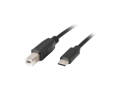 Kabel USB-C(M)->USB-B(M) 2.0 1.8m czarny