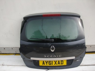 Renault grand scenic iii крышка багажника задняя задняя серая комплектная фото №1