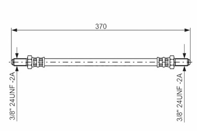 BOSCH CABLE DE FRENADO ELÁSTICO PARTE DELANTERA IZQUIERDA/DERECHA ALFA ROMEO SPIDER LAND  