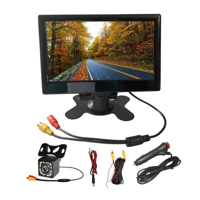 NEGRO STYL 7 CÁMARA RETROVISOR HD MONITOR TFT LCD MO  