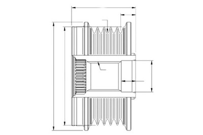 RUEDA POLEA GENERADOR VOLVO V60 T4 10- HELLA  